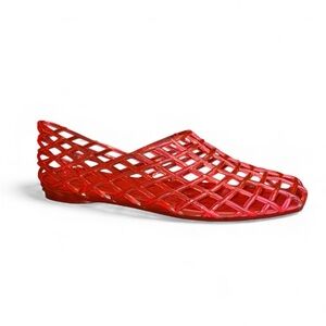 NEW GB Jelly Woven Flats In Pink/red Women’s Size 10 COMFORTABLE!
